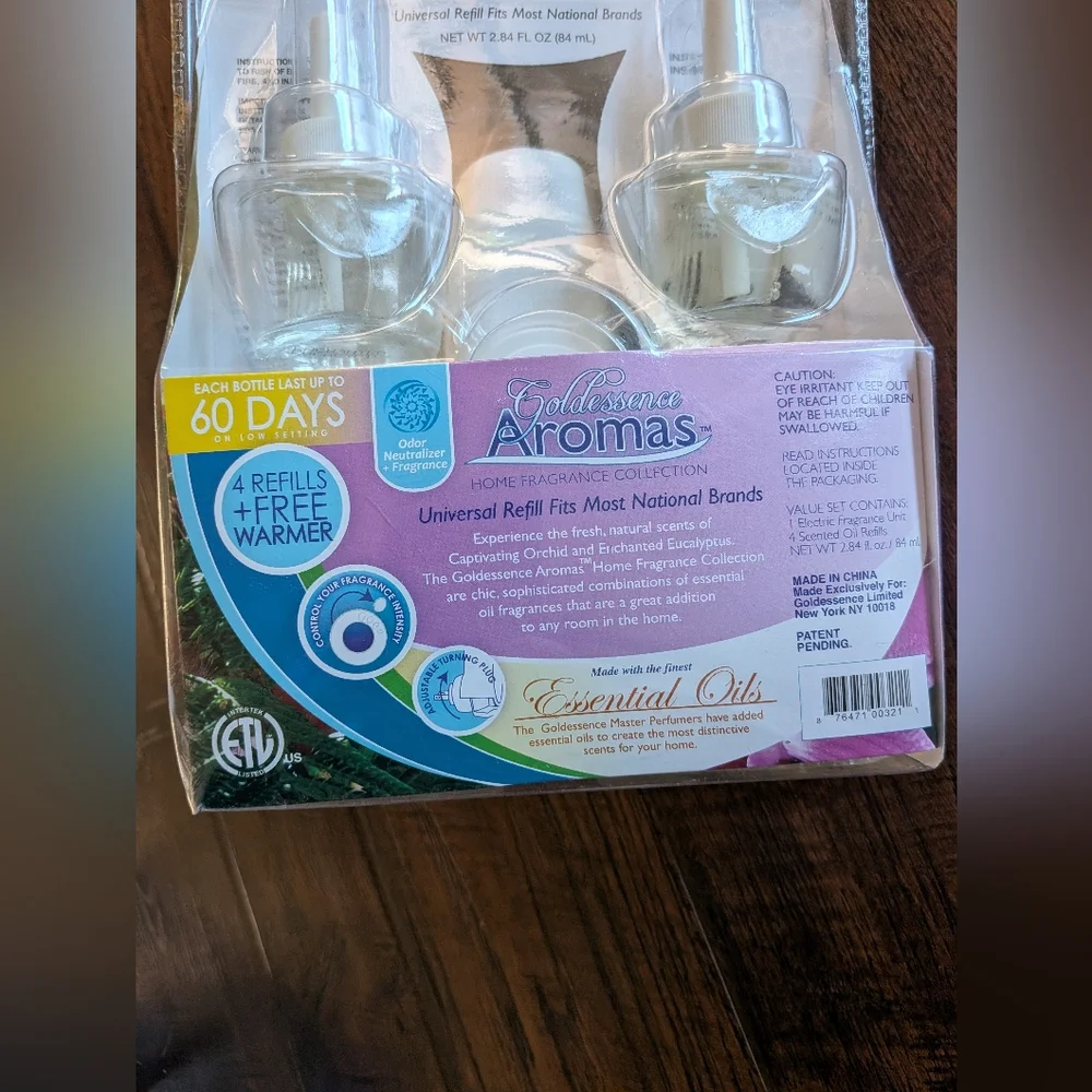 NEW GOLDESSENCE AROMAS HOME FRAGRANCE CAPTIVATING ORCHID & ENCHANTED EUCALYPTUS